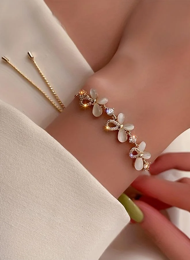 تايك تو Take Two Embellished Butterfly Bracelet