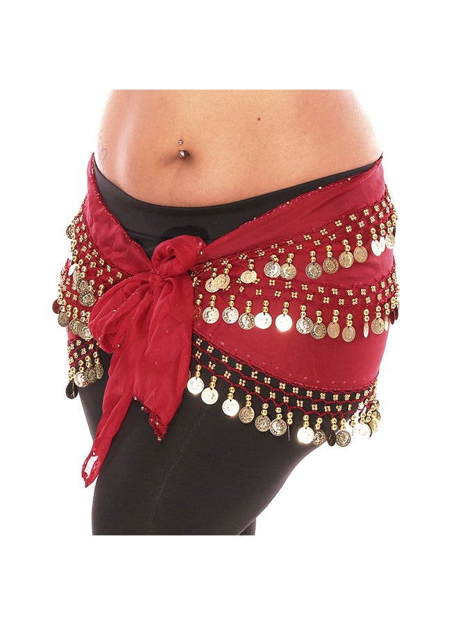 Vritraz Belly Dance Hip Scarf Belt One Size Adjustable for Women Performance Costume Accessory - Image 4