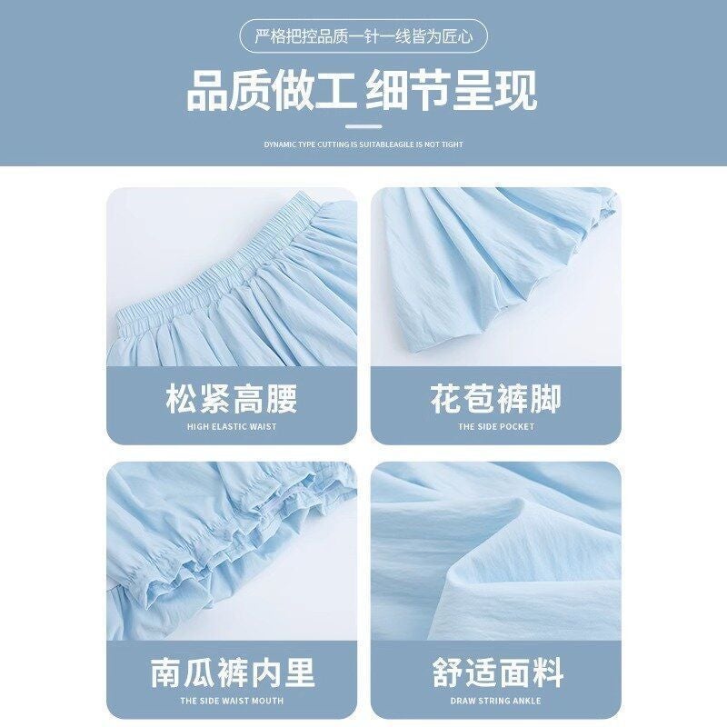 Navy Blue Ice Silk Puffy Skirt, High Waist Slim Anti-exposure Half Skirt for Women 2026 Summer - Image 4