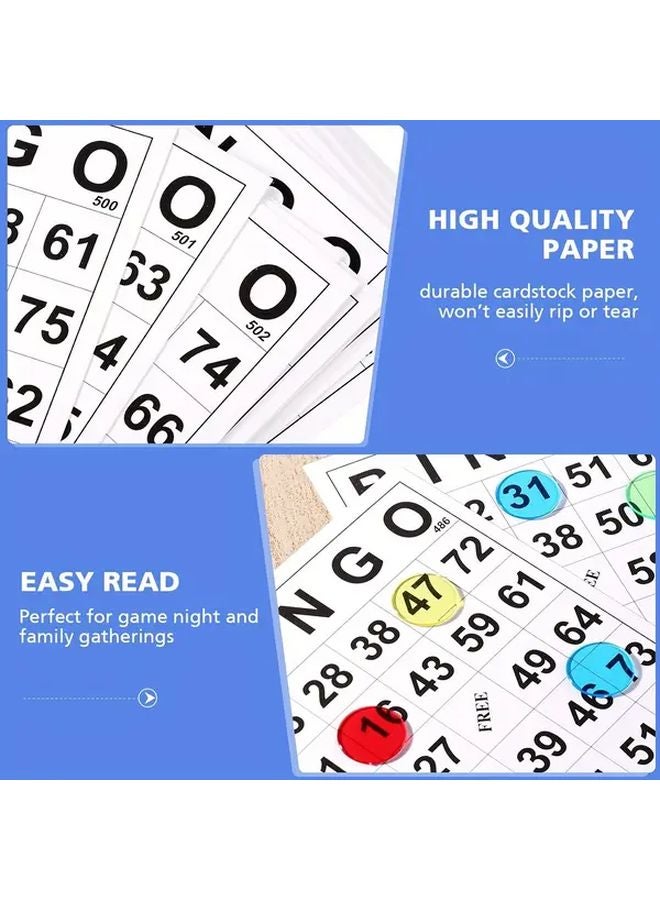 60Pcs Disposable Bingo Paper Game Cards For Game Nights Parties And Celebrations - Image 3