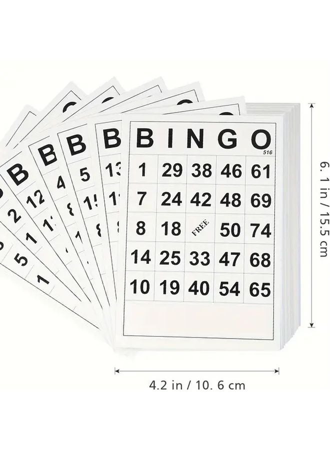 60Pcs Disposable Bingo Paper Game Cards For Game Nights Parties And Celebrations - Image 5