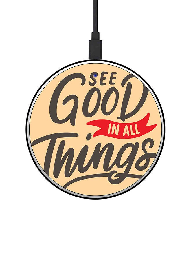 نيبمينينت شاحن لاسلكي رفيع للغاية سريع بقدرة 15 وات . متعدد الألوان - Image 1