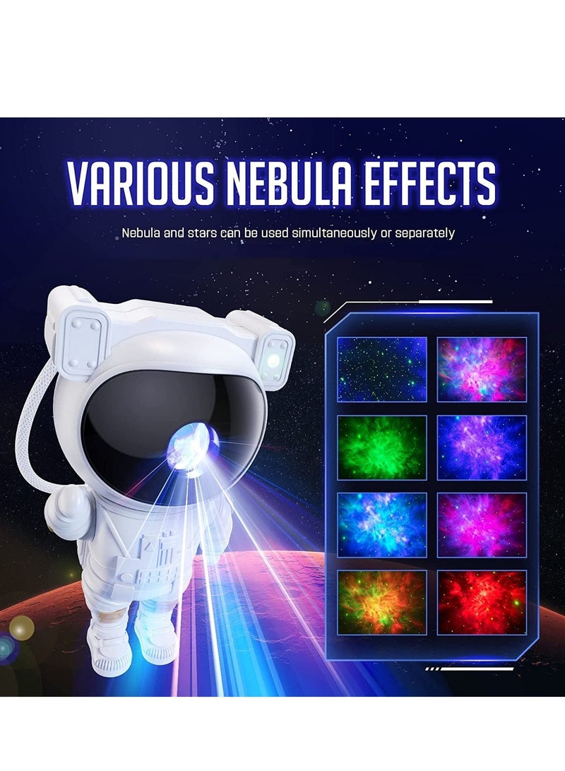 Star Projector Galaxy Night Light - Astronaut Starry Nebula Ceiling LED Projection Lamp with Timer, Remote Control, Adjustable Head Angle  - Image 2
