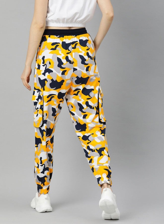 JUNEBERRY Women's Regular Fit Track Pants (Trouser_Yellow - Image 2