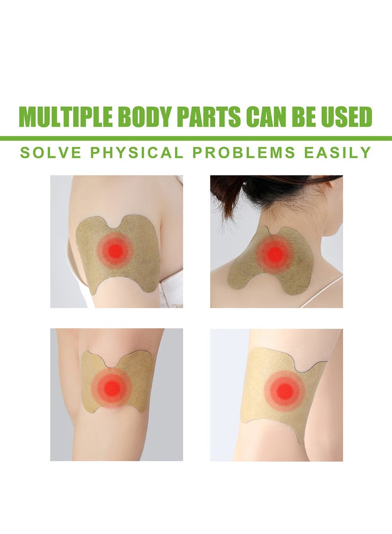 EELHOE لاصقة تسكين الآلام سريعة وطويلة الأمد لتسكين الآلام قوية وغير مزعجة وفعالة للركبة، لاصقات عشبية دافئة للركبة والظهر والرقبة والكتف 10 قطع/عبوة - Image 4