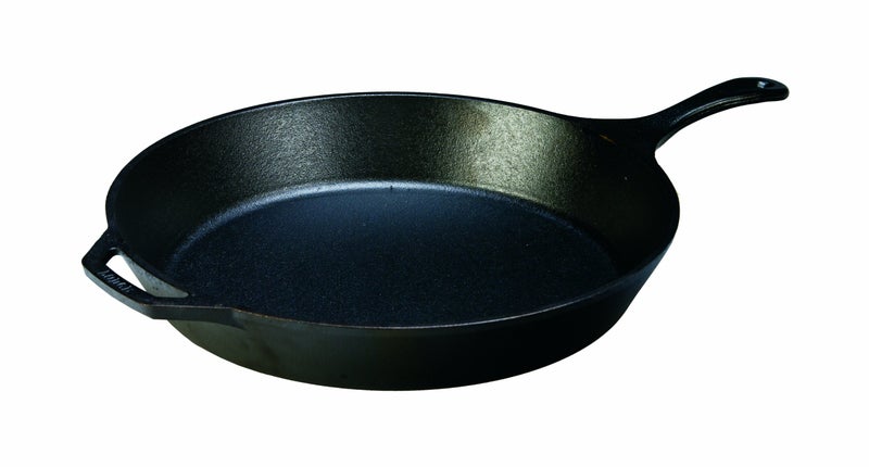 Lodge Seasoned Cast Iron Skillet - Frying Pan for the Stove, Grill or Campfire - Cooks Evenly - Features Easy-Grip Teardrop Handle - Non-Toxic, Nonstick & Long-Lasting - 15 Inches - Image 4