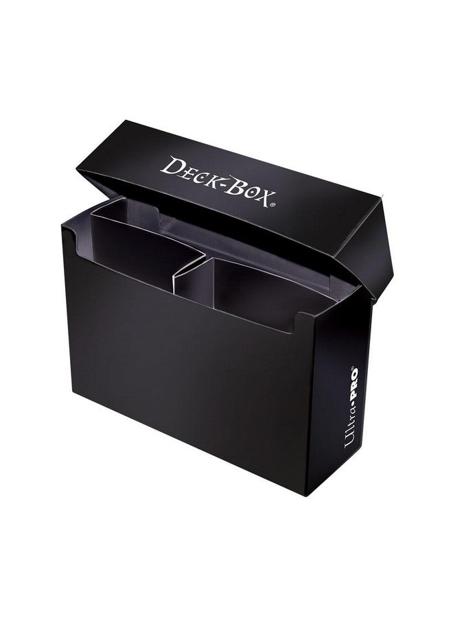 Ultra Pro 3-Compartment Over Sized Black Deck Box, Fits 2 Deck Boxes, 1-Count