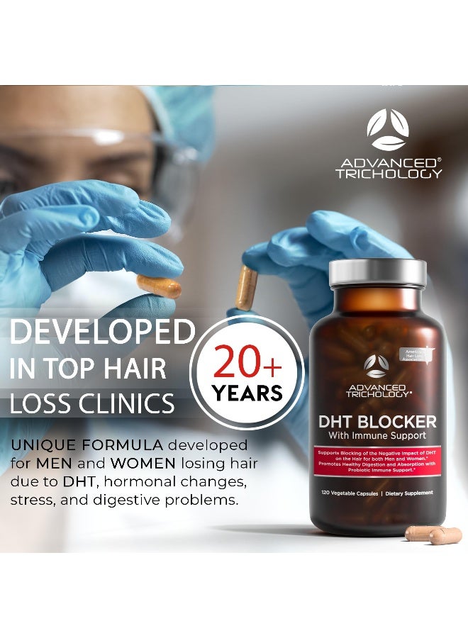 Advanced Trichology DHT Blocker - Hair Growth Supplement for Genetic Thinning for Men and Women | Approved* by American Hair Loss Association | Guaranteed, Backed by 20 Years of Experience in Hair Loss Treatment Clinics - Image 5