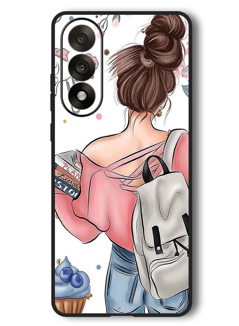 Theodor Case Compatible with OnePlus Nord 5 6.83 Inch Protection Shockproof Bumper Cover School Girl - Image 1