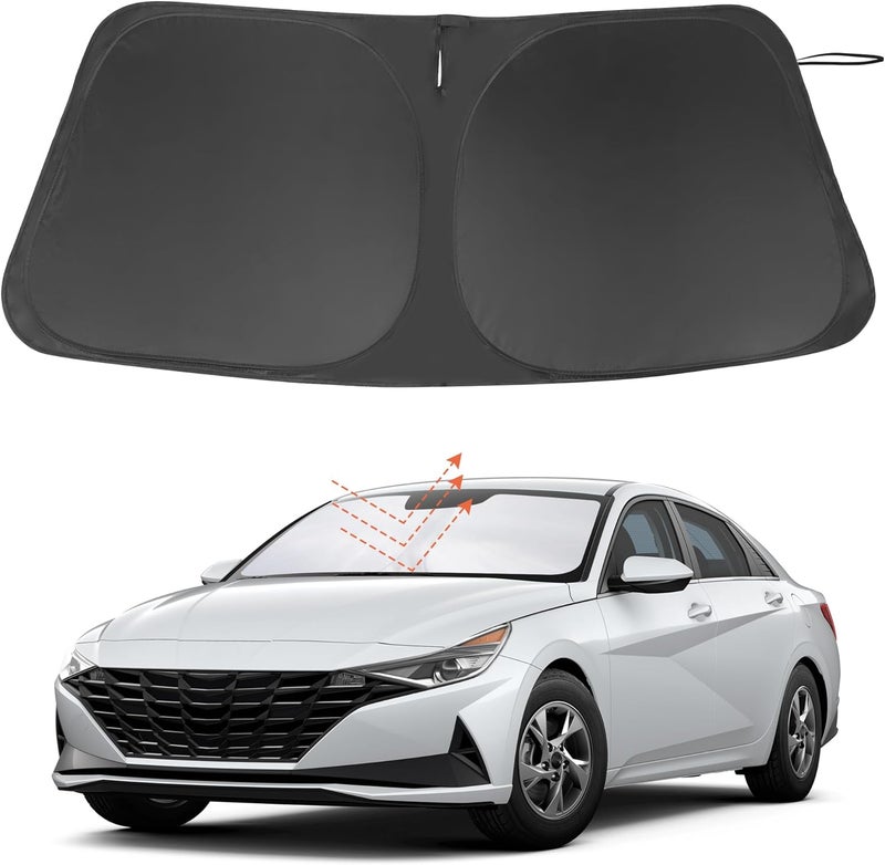 LHFLIVE Custom Fit Windshield Sun Shade for Hyundai Elantra - Image 1