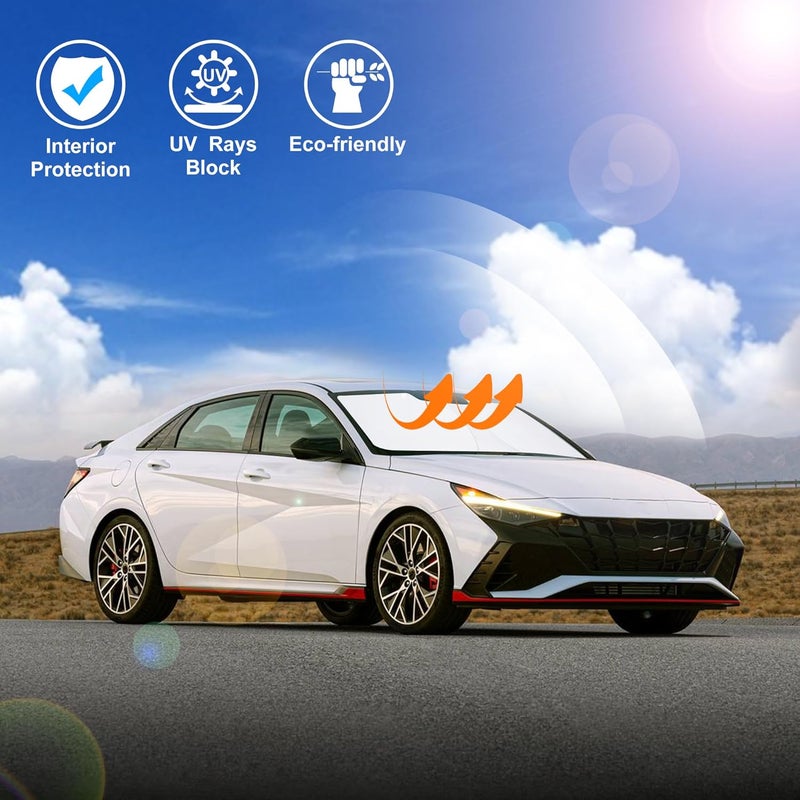 LHFLIVE Custom Fit Windshield Sun Shade for Hyundai Elantra - Image 5