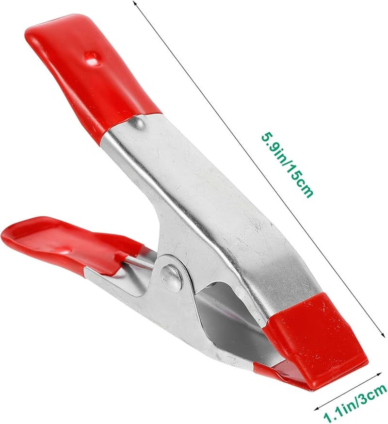 6 قطع من مشابك التمساح الفولاذية للأعمال الكهربائية والتخييم في الهواء الطلق والمظلات وأغطية القماش وحماية النباتات - Image 3