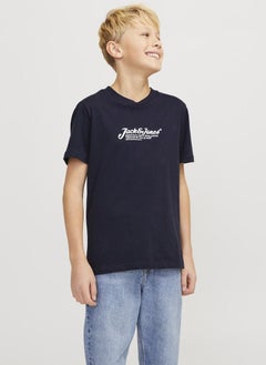 Jack & Jones Junior Kids Logo Crew Neck T-Shirt  - Image 1