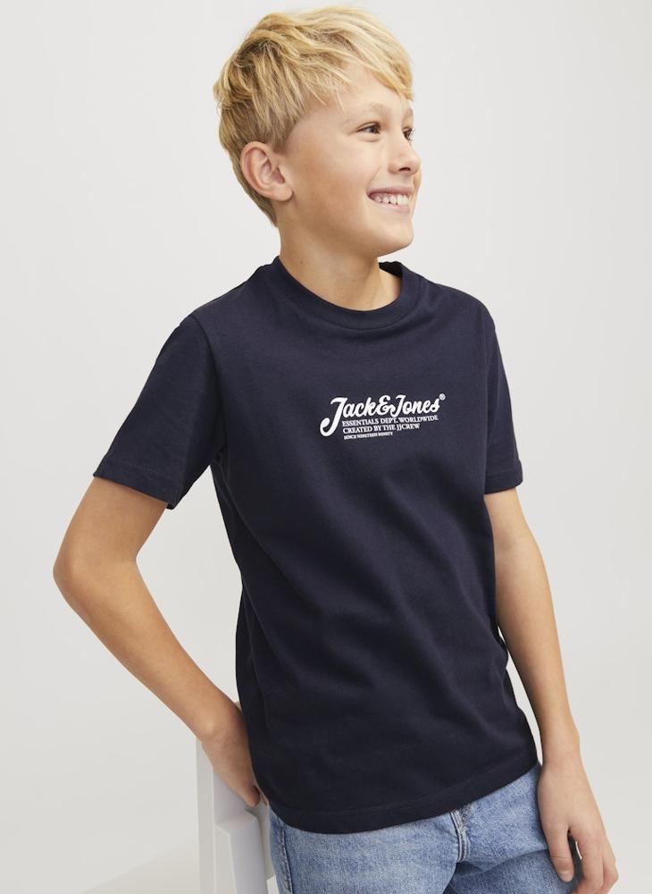 Jack & Jones Junior - Kids Logo Crew Neck T-Shirt - Image 1