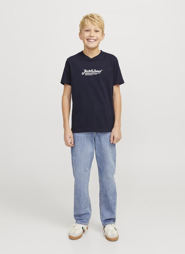 Jack & Jones Junior - Kids Logo Crew Neck T-Shirt - Image 1