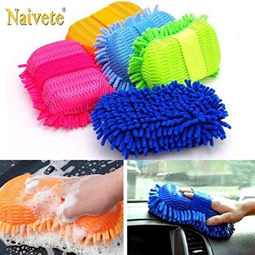 Naivete Car Styling Sponge Microfiber Washer Towel Duster for Cleaning & Detailing Automobile Window Washing Brushes - Image 4