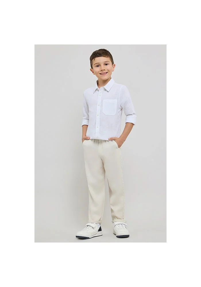 R&b Solid Straight Fit Pants with Drawstring Waist