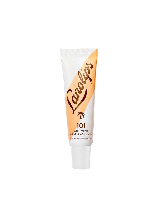 Lanolips 101 Ointment - Lanolin Lip Balm for Smooth, Hydrated & Healthy Lips - Multipurpose Lip Ointment with Lanolin Oil for Dry Lips, Cuticles & More - Coconutter (0.52 oz) - Image 1