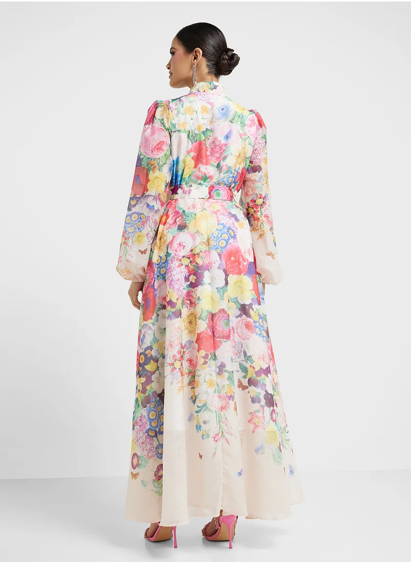 Khizana Floral Print Dress