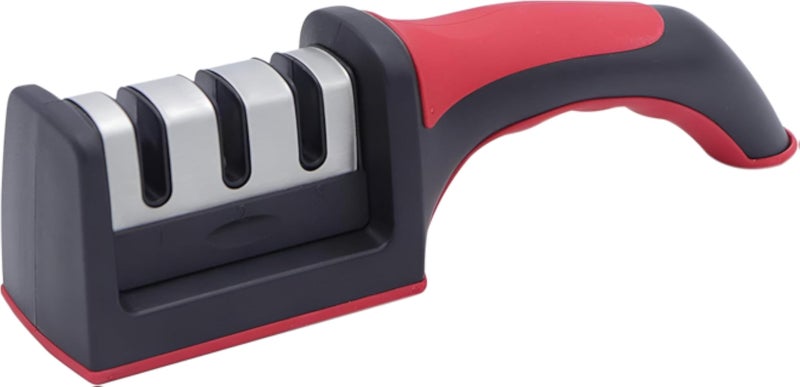 مبراة سكاكين ثلاثية المراحل - خفيفة الوزن وسريعة وغير قابلة للانزلاق، مصنوعة من فولاذ التنجستن والسيراميك، ملحقات مطبخ فعالة لتحسين أداء السكاكين