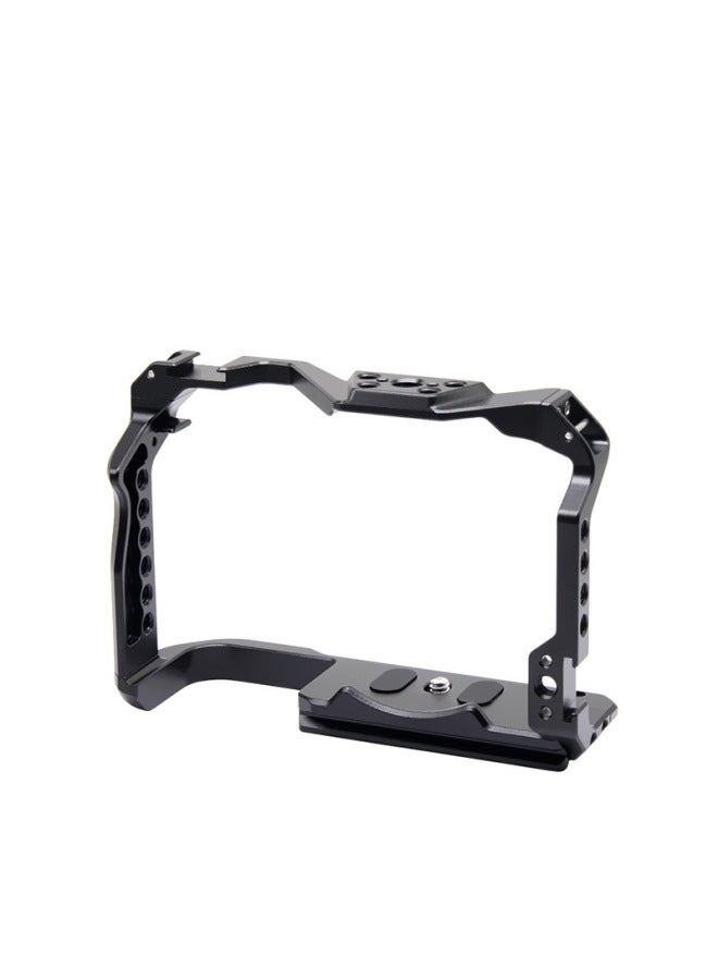 Metallic Stabilizer Stand Compatible With Canon EOS R7 Camera Rabbit Cage Cold Boot Extension Vertical Photography Bracket-Color:For Canon EOS R7 Camera Rabbit Cage  - Image 1