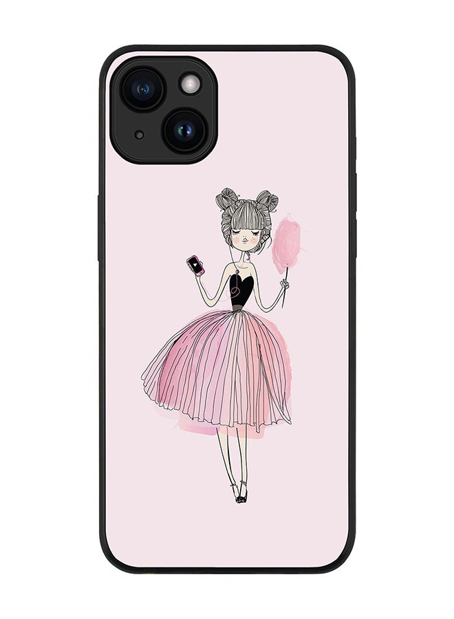 Stylizedd Cover for iPhone 15 Case Rugged Black Slim fit Soft Flexible Anti Drop TPU Gel Thin Protective Phone Cases - Lost in Music - Image 1