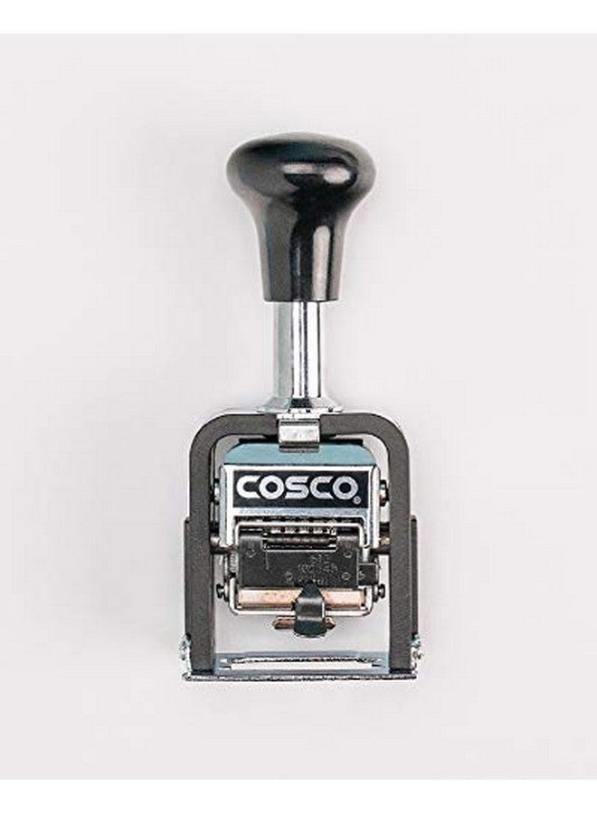 COSCO 2000PLUS Automatic Numbering Machine, 6 Wheels, Self-Inking, Black 0.75 x 0.25 - Image 3