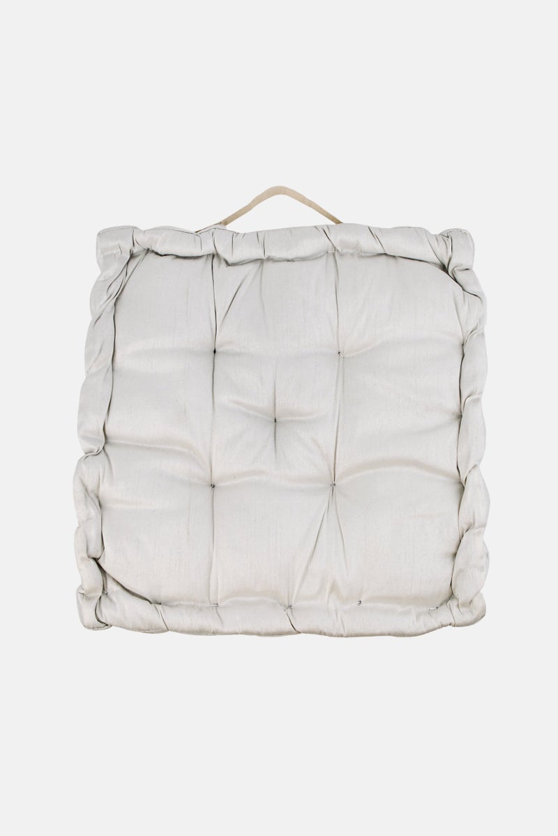 Muy Mucho Plain Dupion Box Cushion, Assorted - Image 1