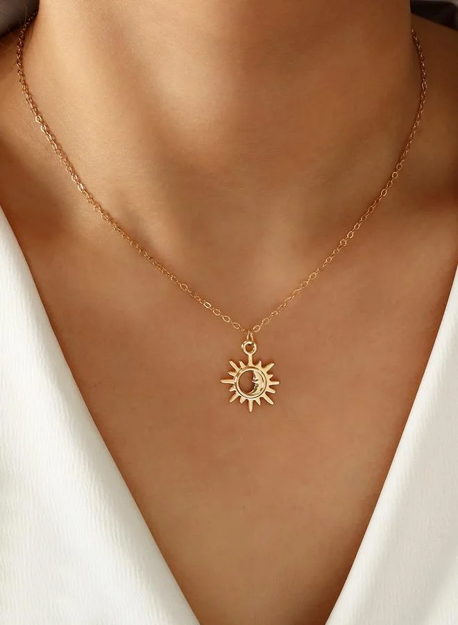 تايك تو قلادة بدلاية على شكل شمس