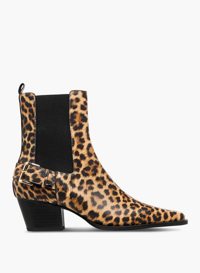 Celeste Women's Slip-On Ankle Boots with Block Heels - Image 1