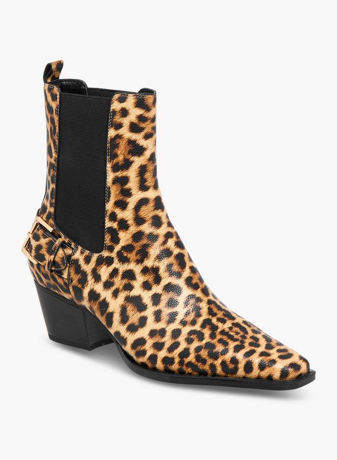 Celeste Women's Slip-On Ankle Boots with Block Heels - Image 2