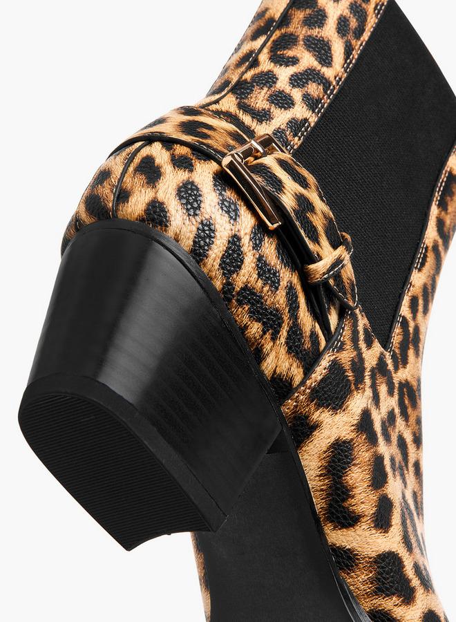 Celeste Women's Slip-On Ankle Boots with Block Heels - Image 5