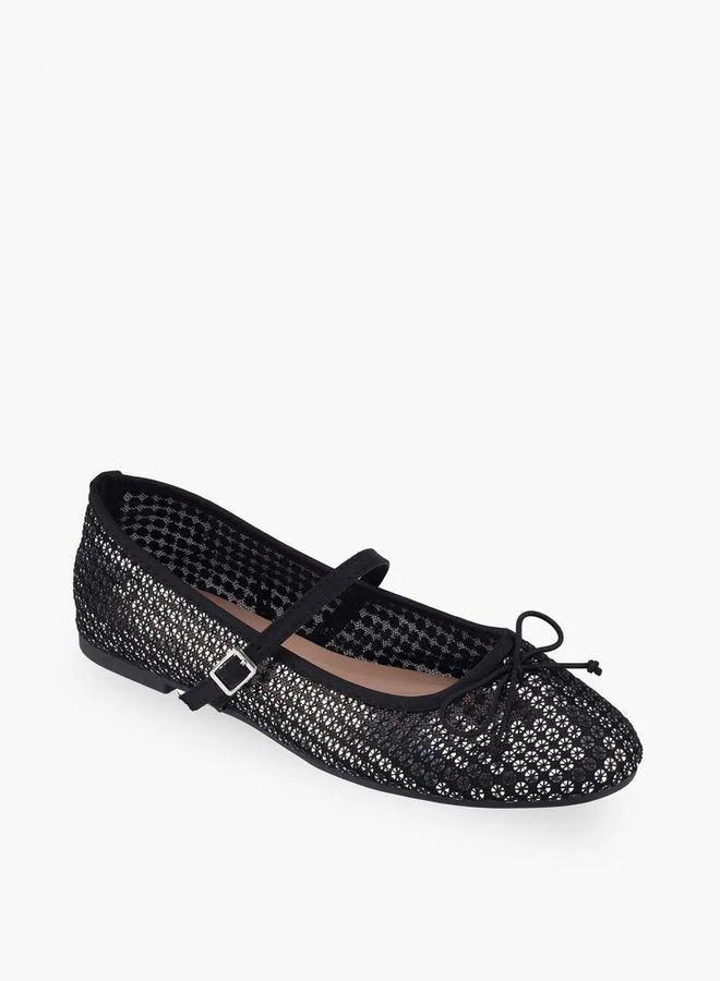 Celeste BLACK Women Buckle Closure Ballerina Shoes for Women | Best Price UAE