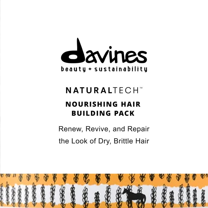 Davines Naturaltech NOURISHING Hair Building Pack, Restructure The Hair Shaft While Adding Shine And Body, 8.79 oz. - Image 2