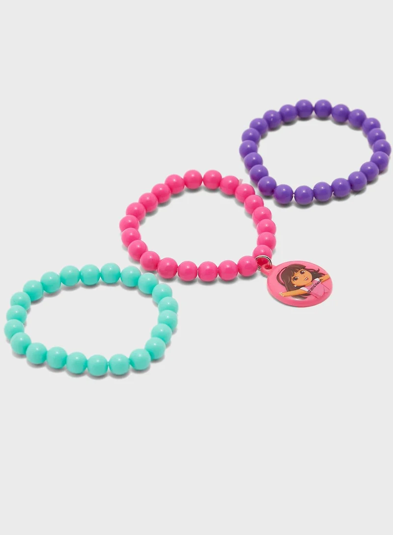 nickelodeon Kids Dora The Explorer Beaded Bracelet