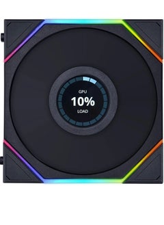 UNI FAN TL LCD 120 RGB 1x120mm Reverse Blade Case Fan - Black