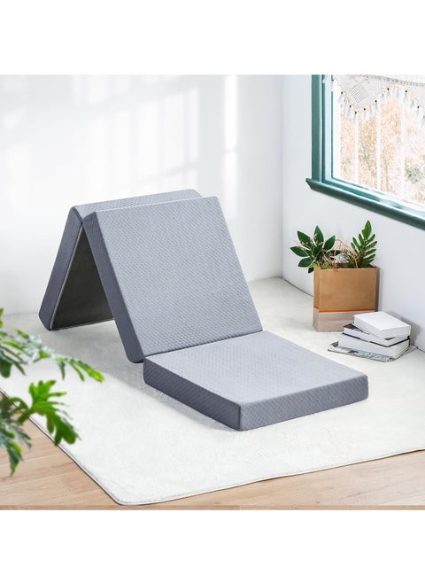 VITAL Tri-Folding Memory Foam Topper 4 Single Size Play Mat Foldable Bed Guest Beds Portable Bed