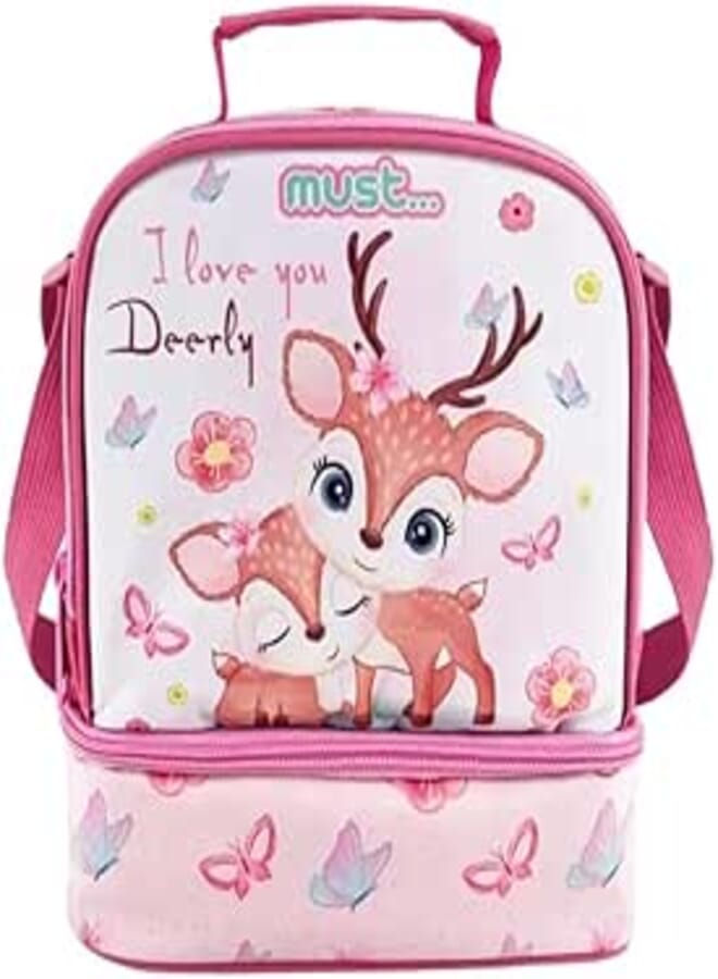 MUST LUNCH BAG YUMMY I LOVE YOU DEERLY ISOTHERMAL