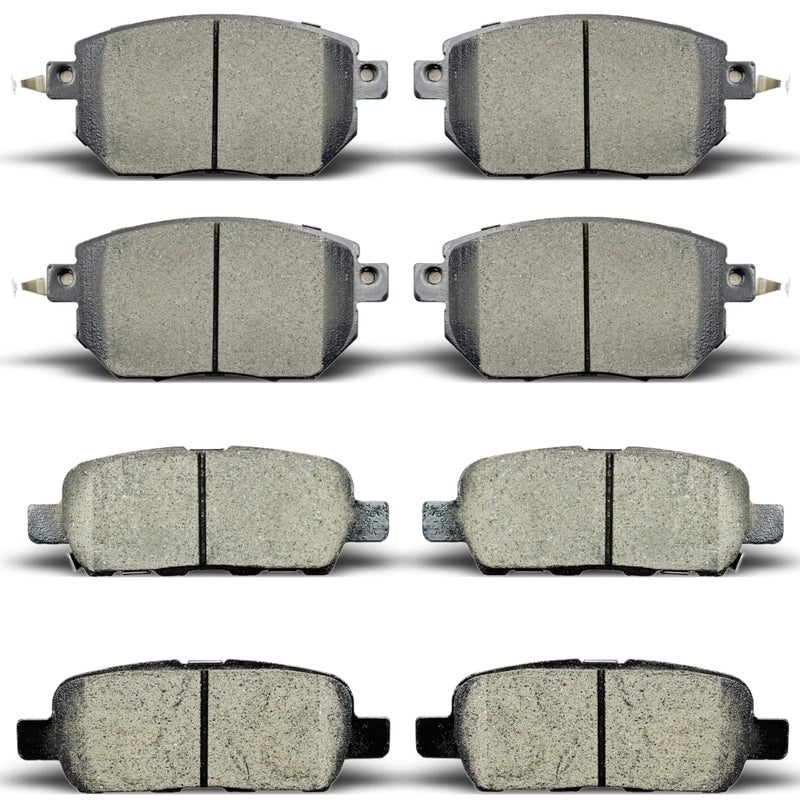 ALADICHE Front Rear Ceramic Brake Pads Set Compatible with Infiniti FX35 FX45Nissan Altima Maxima MuranoD969 D905