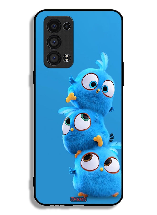 Tolwak Oppo Reno6 Pro 5G (Snapdragon) Protective Case Cover Cute Birds - Image 2
