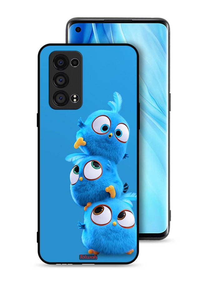 Tolwak Oppo Reno6 Pro 5G (Snapdragon) Protective Case Cover Cute Birds - Image 1
