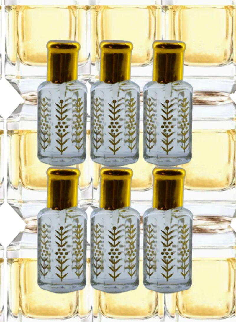 6 Pieces Paradiso Essential Oil For Women Original Clear 12 Ml