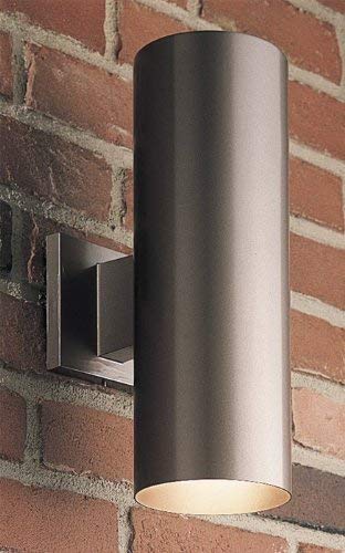 Progress Lighting 5-Inch Cylinder Outdoor Wall Sconce, 2-Light Modern Wall Mount Up and Down Lights, Interior and Exterior Lighting for Home or Porch, Aluminum Construction, Antique Bronze (P5675-20) - Image 2