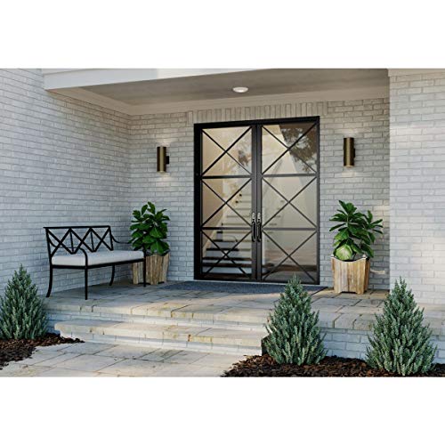 Progress Lighting 5-Inch Cylinder Outdoor Wall Sconce, 2-Light Modern Wall Mount Up and Down Lights, Interior and Exterior Lighting for Home or Porch, Aluminum Construction, Antique Bronze (P5675-20) - Image 4
