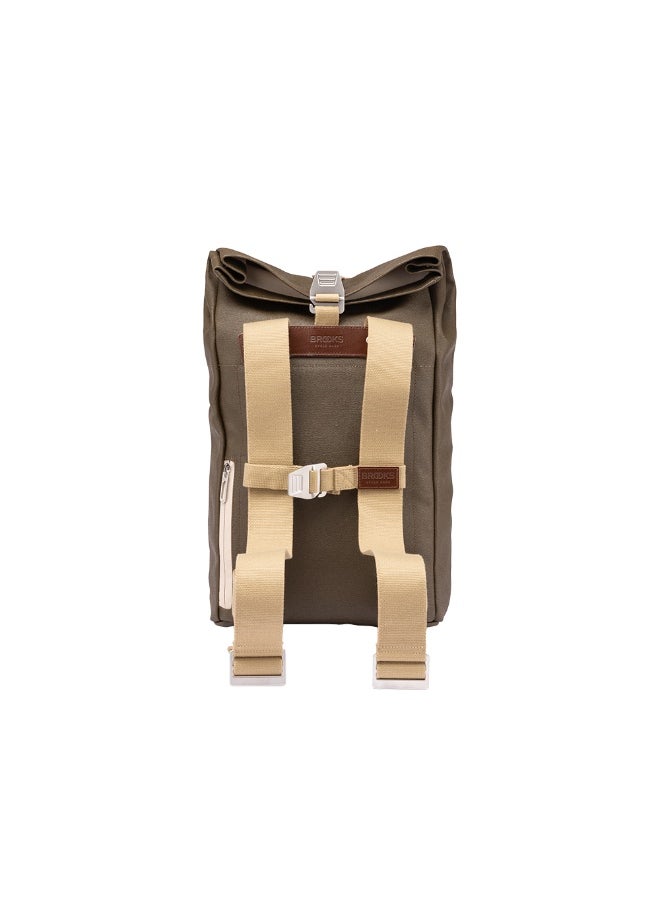 Brooks England Brooks Pickwick Cotton Backpack Moss  - Image 2