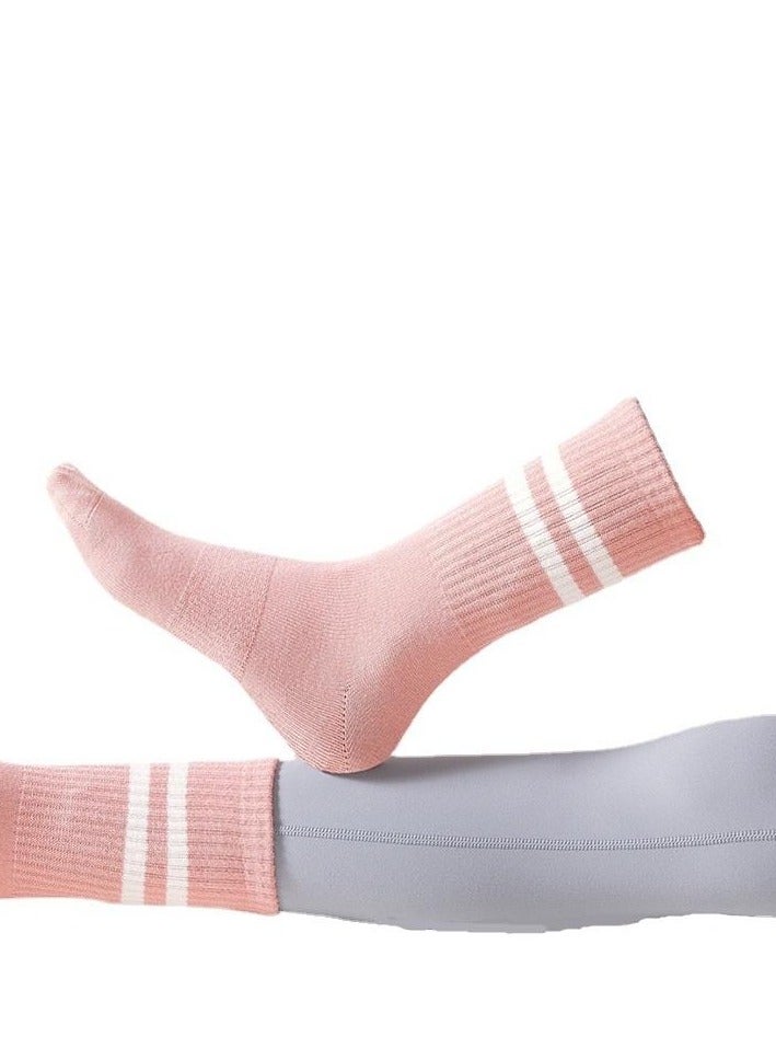 Halamine 3 Pairs Yoga Socks For Women，Non Slip Socks Pilates Socks For Yoga,Pilates， Ballet, Dance，white，black，pink - Image 3
