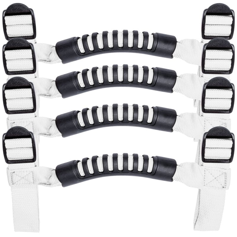 Danti 4 x Roll Bar Grab Handles Grip Handle for Jeep Wrangler YJ TJ JK JKU JL JLU Sports Sahara Freedom Rubicon X Unlimited 19552023 2024 2025White - Image 3