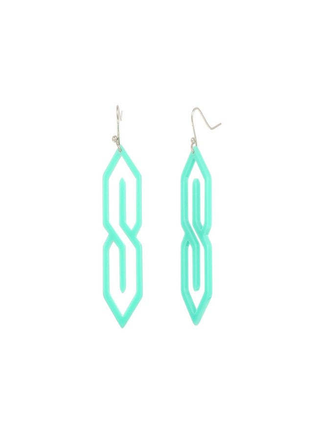 Madison Tyler 80s 90s Earrings for Women | Funny Letter S Earrings for Women | 90s Vintage Dangling Earring - Image 1