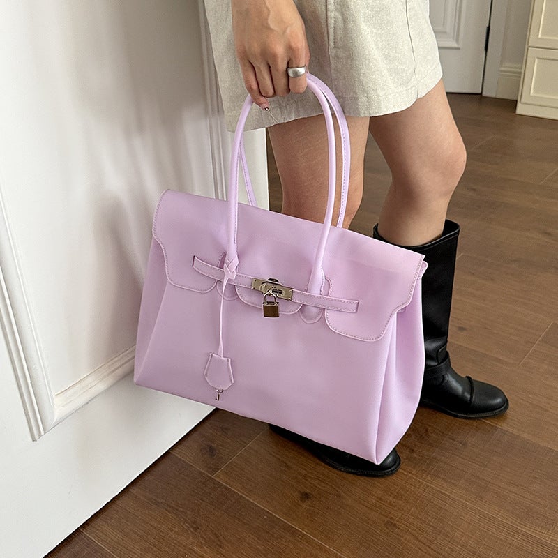 Japanese-Korean Style PVC Tote Crossbody Bag - Image 2