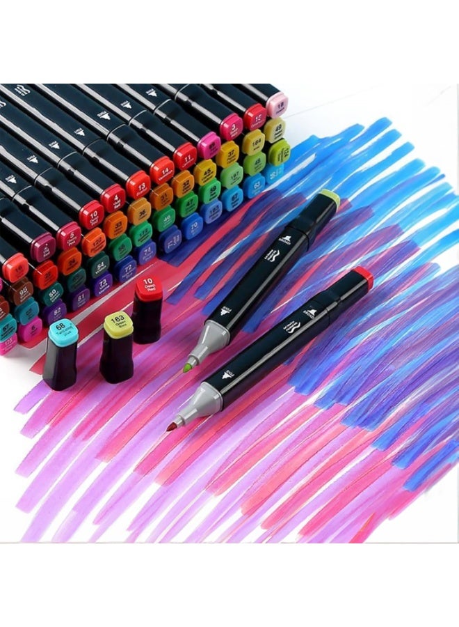 Touch Marker Art Set of 168 Colors – Professional Drawing & Coloring Pens - Image 4